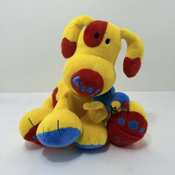 Jelly Kitten Puppy Dog Plush Baby Toy Activity Solomon Spaniel Woof Rattle Sound - Picture 1 of 12